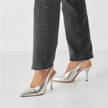 Tamaris Gabbe Pointed Slingback Heel - Platinum