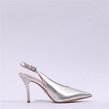 Tamaris Gabbe Pointed Slingback Heel - Platinum
