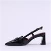 Tamaris Aquila Pointed Strappy Slingback - Black