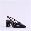 Tamaris Aquila Pointed Strappy Slingback - Black