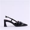 Tamaris Aquila Pointed Strappy Slingback - Black