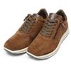 Ara Men Matteo Side Zip Wide Fit Shoe - Brown Suede