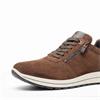 Ara Men Matteo Side Zip Wide Fit Shoe - Brown Suede