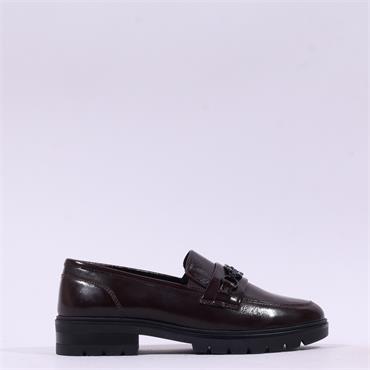 Ara Cambridge Link Loafer - Burgundy Patent