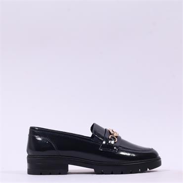 Ara Cambridge Link Loafer - Dark Navy Patent