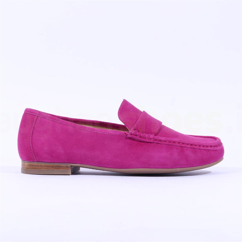 Ara Atlanta Classic Slip On Loafer Pink Suede Vaughan Shoes Ireland