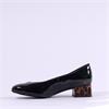 Ara Graz 2.0 Low Block Heel Court Shoe - Black Leopard