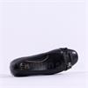 Ara Graz Block Heel Link Court - Black Leather