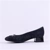Ara Graz Block Heel Link Court - Dark Navy Suede