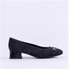 Ara Graz Block Heel Link Court - Dark Navy Suede