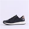 Ara Osaka 2.0 Side Zip Lace Trainer - Black Bronze