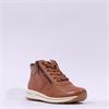 Ara Osaka Twin Zip Lace Boot - Tan Leather