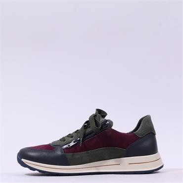 Ara Osaka 2.0 Internal Zip Multi Trainer - Navy Olive Burgundy