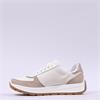 Ara New York Side Zip Laced Trainer - Beige Combi