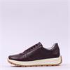 Ara New York Side Zip Laced Trainer - Merlot Cream
