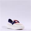 Ara New York Slip On Buckle Wedge - White Red Navy