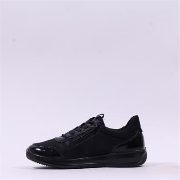 Ara Osaka 3.0 Internal Zip Lace Trainer - Black Combi