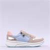 Ara Sapporo Side Zip Platform Trainer - Beige Pastel Multi