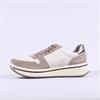 Ara Sapporo Side Zip Platform Trainer - White Taupe
