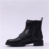 Ara Tulsa Front Zip Biker Boot - Black Leather
