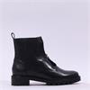 Ara Tulsa Front Zip Biker Boot - Black Leather