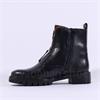Ara Tulsa Front Zip Biker Boot - Black Leopard