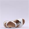 Ara Osaka Metal Plate Velcro Sandal - White Leather