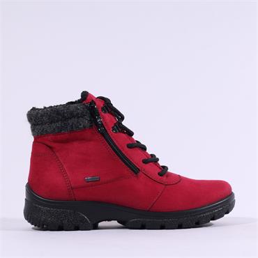 Ara Saas GoreTex Laced Fleece Boot - Red