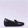 Ara Zurich 2.0 Slip On Link Wedge - Black Gold Leather