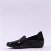 Ara Zurich 2.0 Slip On Stretch Wedge - Black Patent