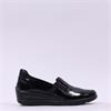Ara Zurich 2.0 Slip On Stretch Wedge - Black Patent