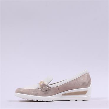 Ara Zurich 2.0 Slip On Link Wedge - Cream Gold