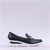Ara Zurich 2.0 Slip On Link Wedge - Navy Leather
