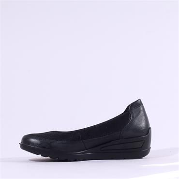 Ara Zurich 2.0 Wedge Slip On - Black Leather