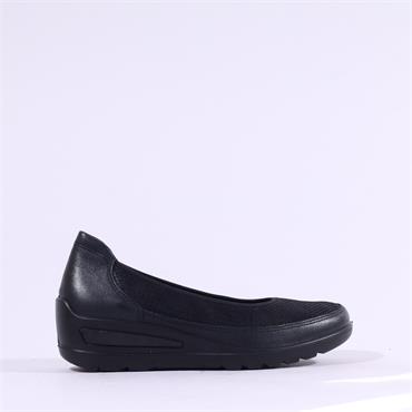 Ara Zurich 2.0 Wedge Slip On - Black Leather