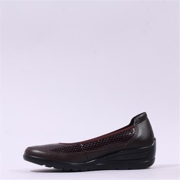 Ara Zurich 2.0 Wedge Slip On - Brown Snake