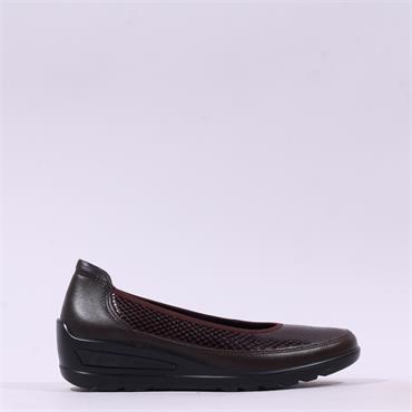 Ara Zurich 2.0 Wedge Slip On - Brown Snake