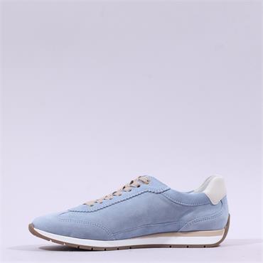 Ara Portofino Laced Retro Trainer - Baby Blue