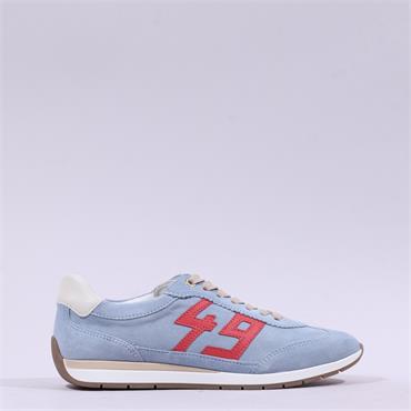 Ara Portofino Laced Retro Trainer - Baby Blue