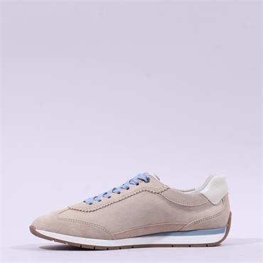 Ara Portofino Laced Retro Trainer - Beige Yellow