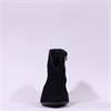 Ara Audrey Flare Block Heel Ankle Boot - Black Suede