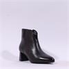 Ara Audrey Flare Block Heel Ankle Boot - Brown Leather