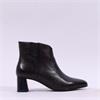 Ara Audrey Flare Block Heel Ankle Boot - Brown Leather