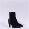 Ara Amy Mid Heel Ankle Boot - Black Suede