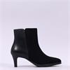 Ara Amy Mid Heel Ankle Boot - Black Suede