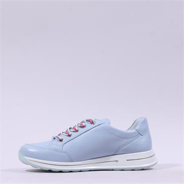 Ara Osaka 2.0 Side Zip Lace Trainer - Baby Blue