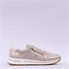 Ara Osaka 2.0 Side Zip Lace Trainer - Beige Shimmer