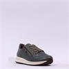 Ara Osaka 2.0 Side Zip Lace Trainer - Green Leather