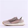 Ara Osaka Comfort Laced Trainer Side Zip - Taupe Metallic