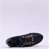Ara Osaka Comfort Laced Trainer Side Zip - Navy Shimmer